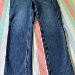 NYDJ Blue Boost Jeans with Subtle Fading